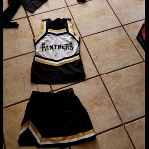 Black and Gold Cheerleading Uniform